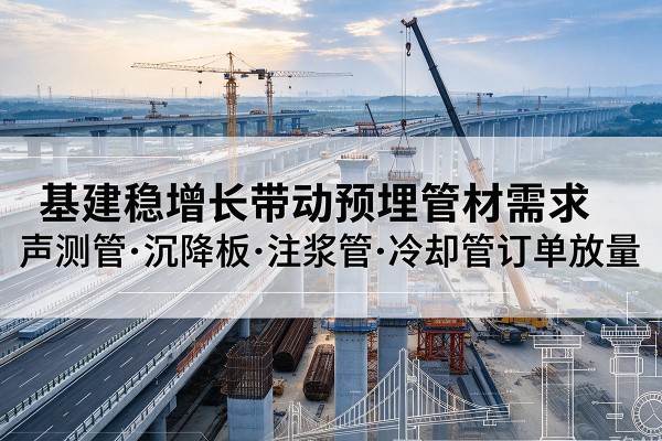 黔南基建稳增长带动预埋监测管材需求，声测管、沉降板、注浆管订单持续放量